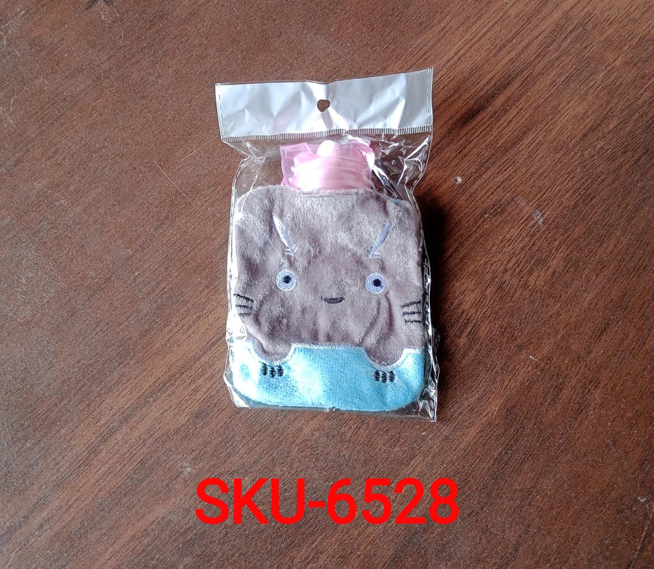 6528 Grey Cat Print small Hot Water Bag with Cover for Pain Relief, Neck, Shoulder Pain and Hand, Feet Warmer, Menstrual Cramps. 