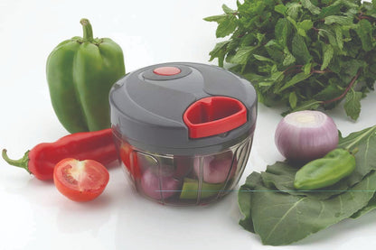 0197 Manual 2 in 1 Compact & Powerful Hand Held Vegetable Chopper/Blender DeoDap