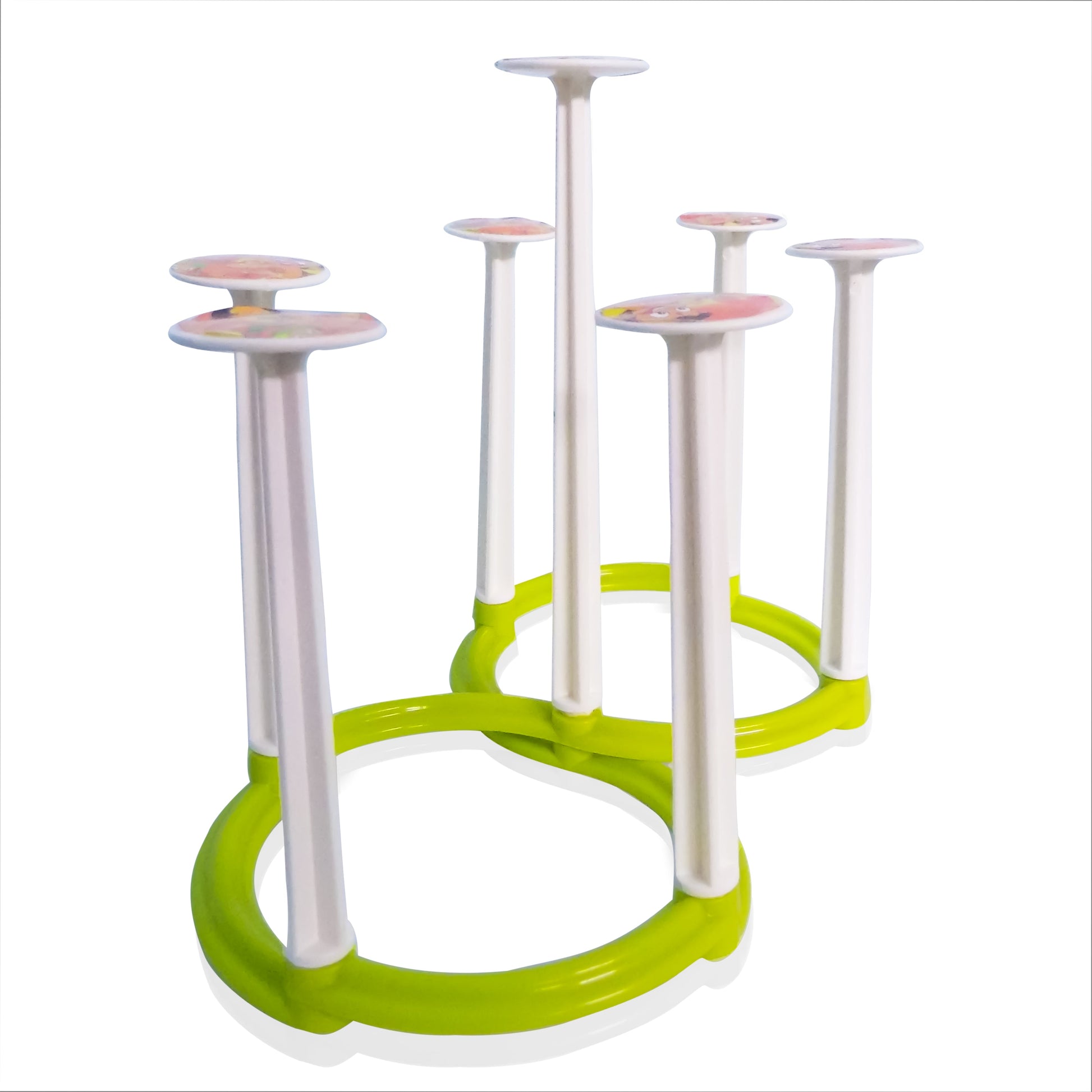 2114 Movable Folding Design Glass Stand/Holder for 6 Glasses DeoDap